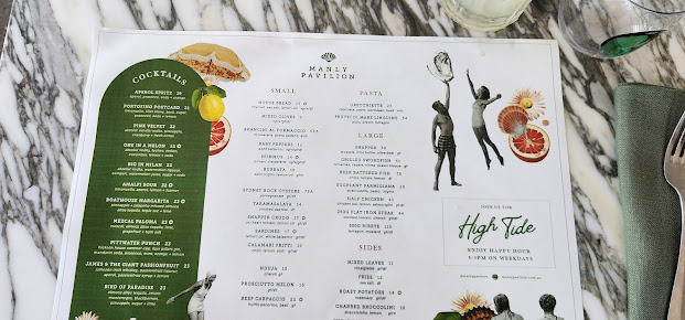 Menu Manly Pavilion - 4