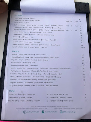 Menu Manly Pavilion - 8