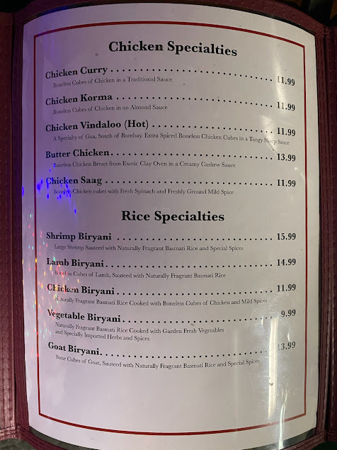 Menu Manna Cuisine Of India - 1