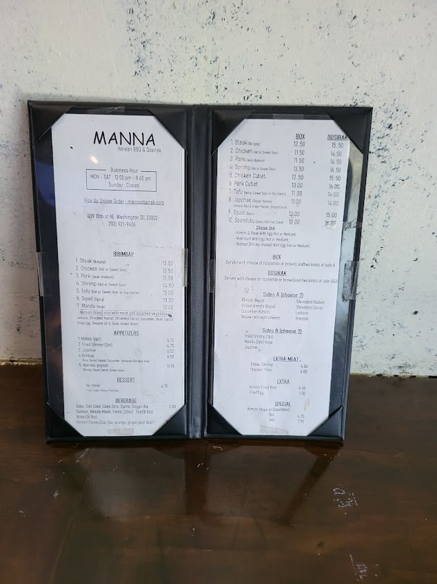 Menu Manna Korean Bbq And Dosirak - 5