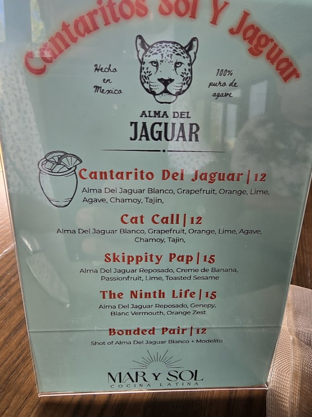 Menu Mar Y Sol Cocina Latina - 3