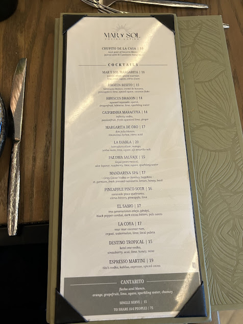 Menu Mar Y Sol Cocina Latina - 4