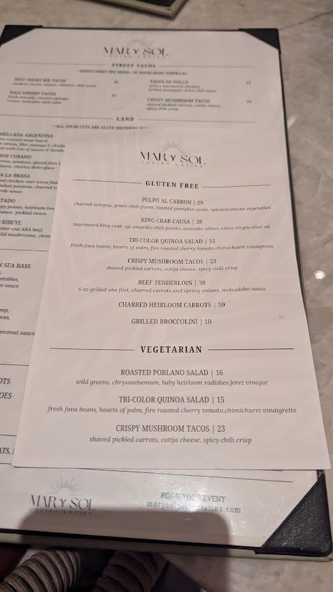 Menu Mar Y Sol Cocina Latina - 5