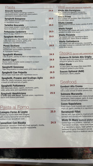 Menu Maranello's - 4