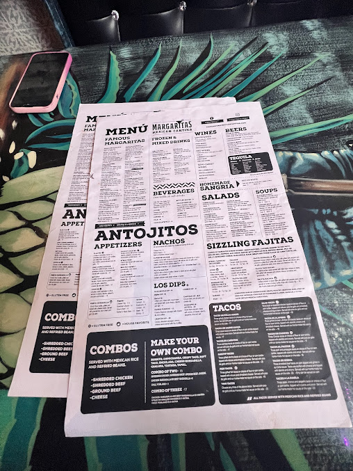 Menu Margaritas Mexican Cantina - 4