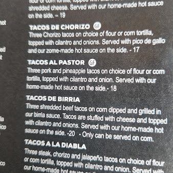 Menu Margaritas Mexican Cantina - 7
