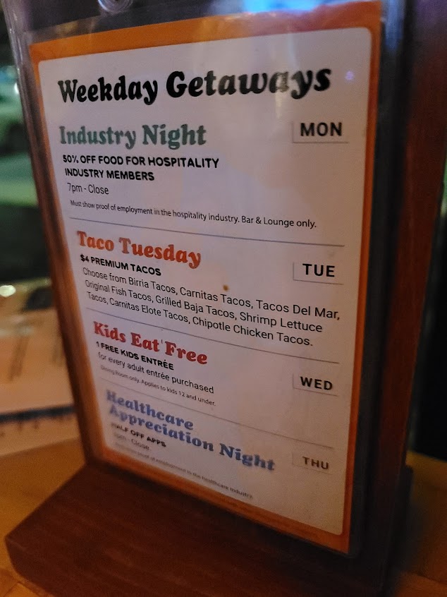 Menu Margaritas Mexican Restaurant Northborough - 1