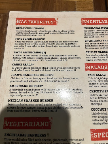 Menu Margaritas Mexican Restaurant Northborough - 3