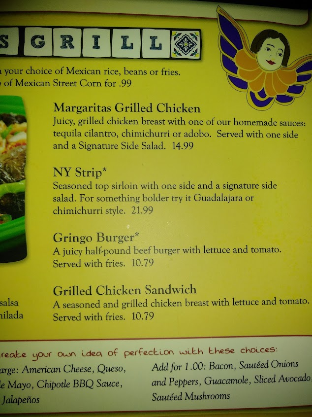 Menu Margaritas Mexican Restaurant Northborough - 6