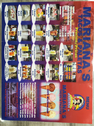Menu Marianas Tacos Y Paletas - 9