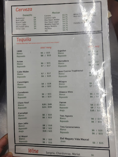 Menu Maria's Mexican Restaurant - 9