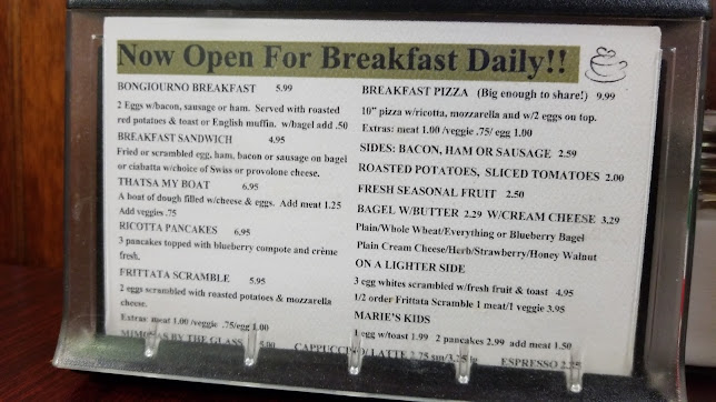 Menu Maries Italian Deli Bakery Market - 0