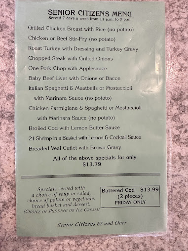 Menu Marina Garden Family Restaurant - 0