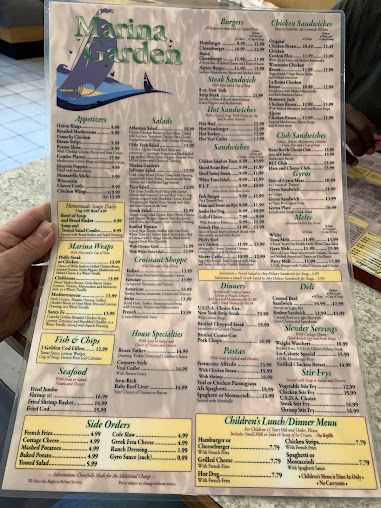 Menu Marina Garden Family Restaurant - 1