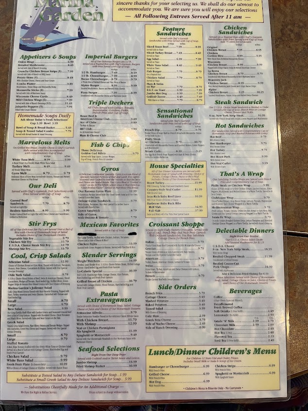 Menu Marina Garden Family Restaurant - 7