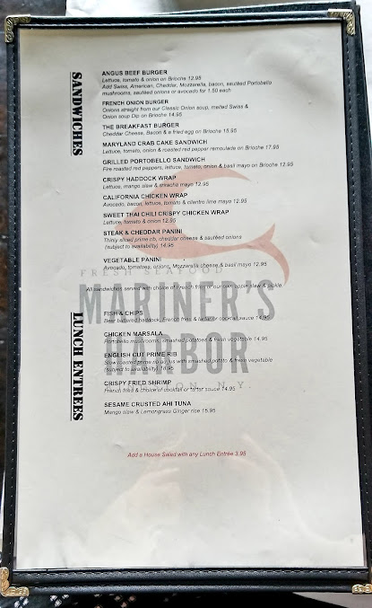 Menu Mariner's Harbor - 0
