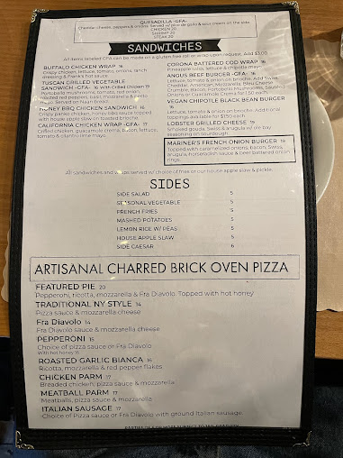 Menu Mariner's Harbor - 7