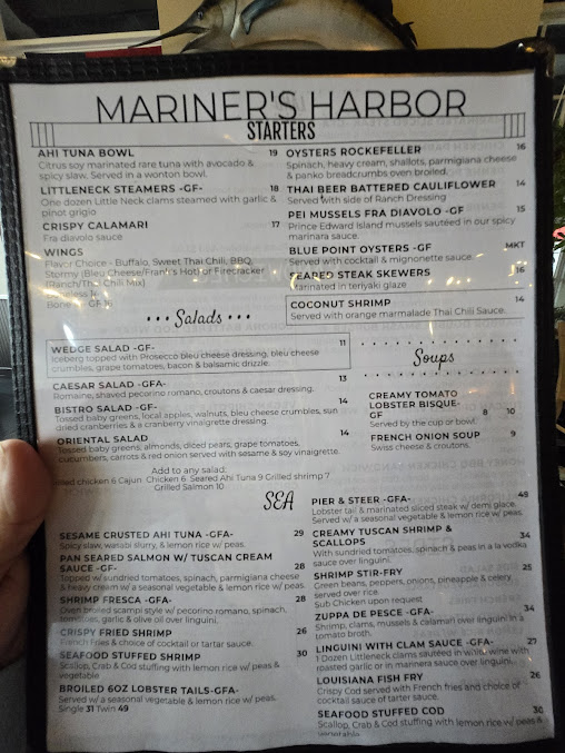 Menu Mariner's Harbor - 9