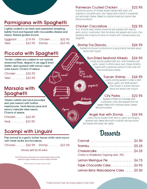 Menu Marinos Pizza Pasta House - 1