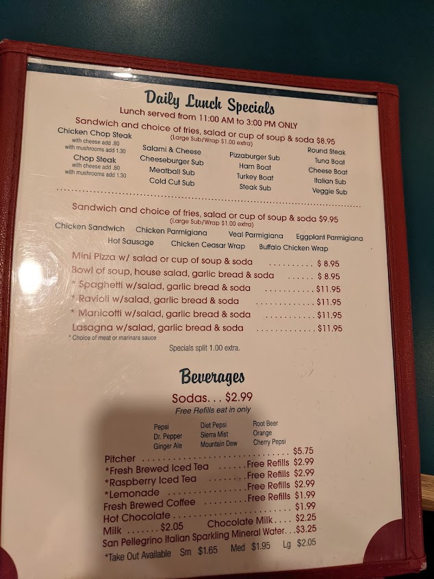 Menu Marinos Pizza Pasta House - 9