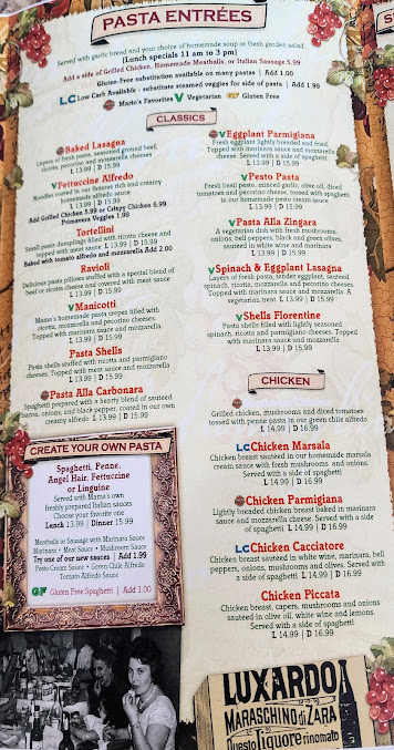 Menu Marios Pizzeria Ristorante Paseo And Wyoming - 8