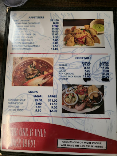 Menu Mariscos De La Rosa - 1