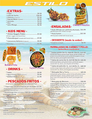 Menu Mariscos El General Oklahoma City - 6