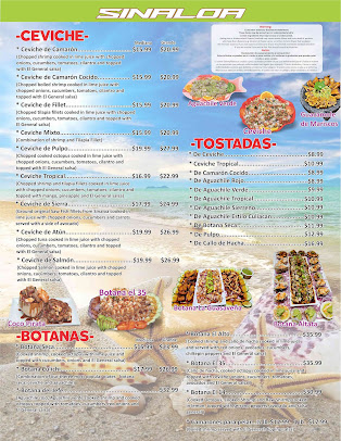 Menu Mariscos El General Oklahoma City - 8