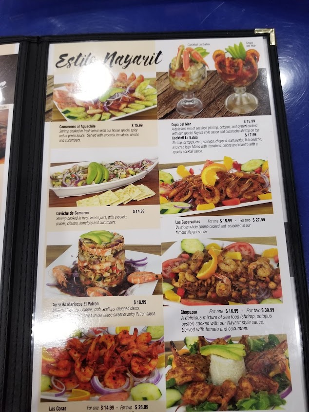 Menu Mariscos La Marea East Dallas - 3
