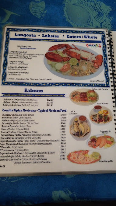 Menu Mariscos Mar Azul - 0