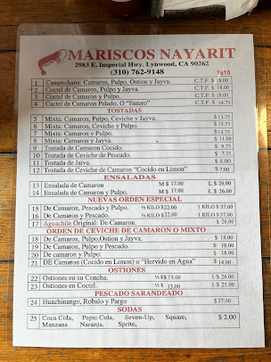 Menu Mariscos Nayarit - 4