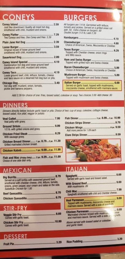 Menu Marks Mid Town Coney Island - 4