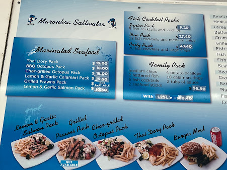 Menu Maroubra Saltwater Quality Seafood - 6