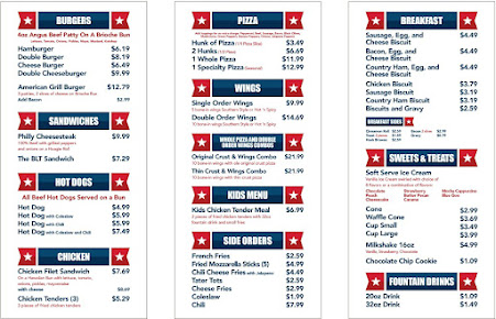Menu Mars Hill American Grill - 0