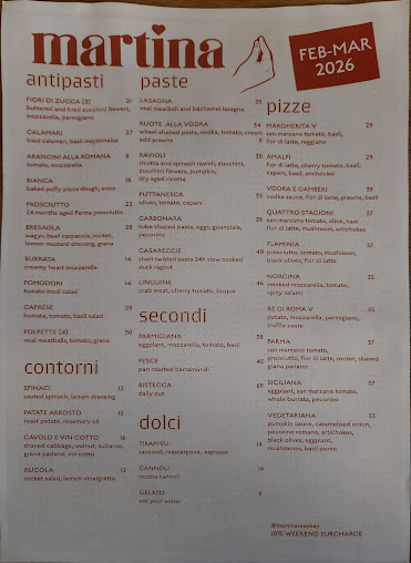 Menu Martina - 0