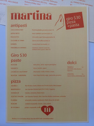 Menu Martina - 1