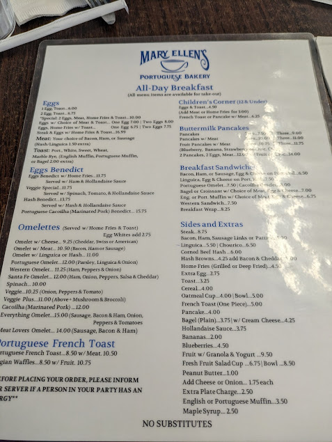 Menu Mary Ellens Portuguese Bakery - 4