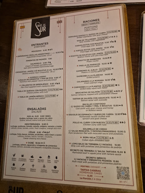 Menu Mas Al Sur - 0