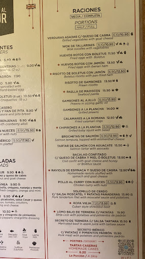 Menu Mas Al Sur - 2