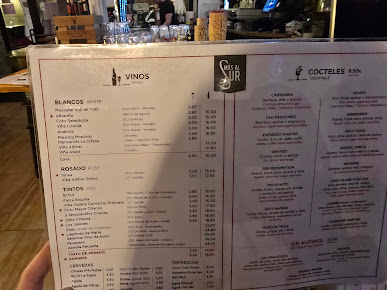 Menu Mas Al Sur - 4