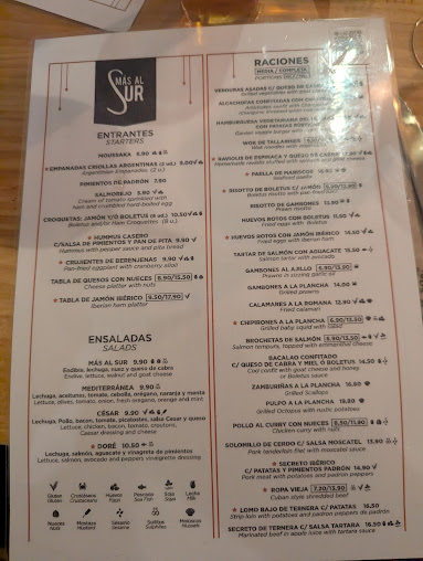 Menu Mas Al Sur - 7