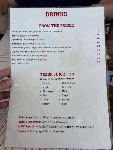 Menu Mascot Corner Cafe Bar - 7