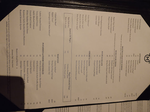 Menu Mastros Ocean Club Boston - 8
