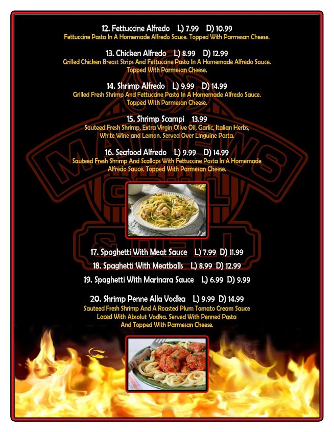 Menu Mathews Grill And Deli - 3
