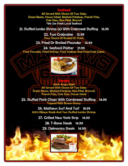 Menu Mathews Grill And Deli - 6