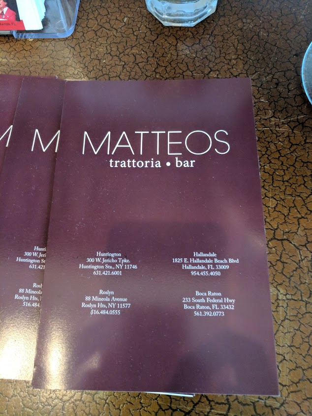 Menu Matteos Of Boca Raton - 7