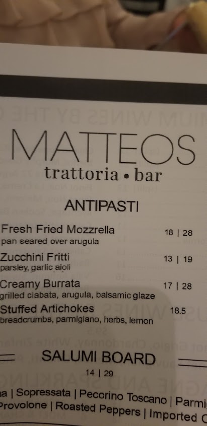 Menu Matteos Of Boca Raton - 8