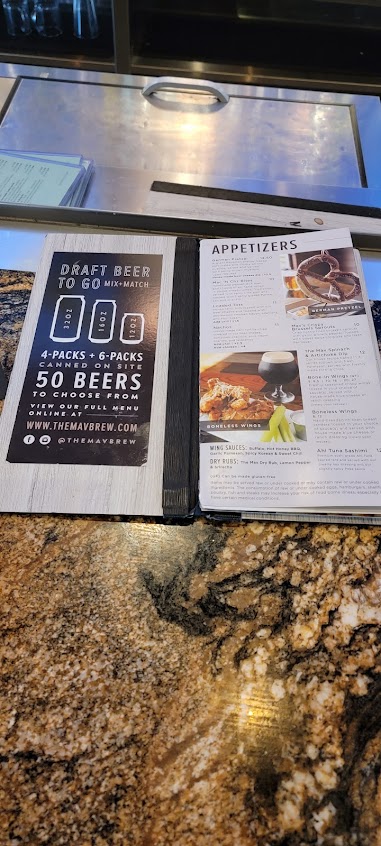 Menu Mavericks Kitchen Drinks Sports - 4