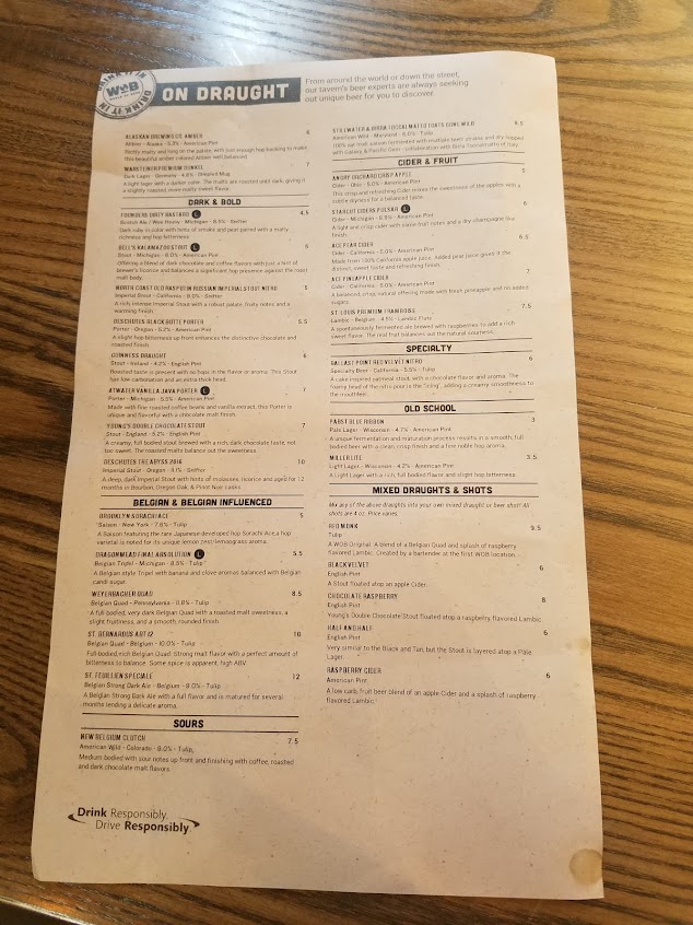 Menu Mavericks Kitchen Drinks Sports - 8