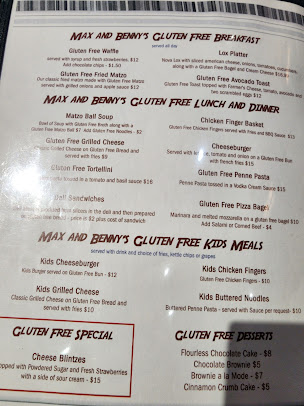Menu Max And Benny's - 8